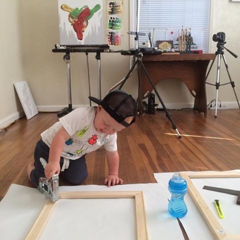 You can never start too young. Oil painter Chad Pierce (@chadpierce) proved that by showing his son  using our Heavy Duty T50 Staple Gun to stretch some canvas. Now that’s one impressive boy! Want to be featured on our channel? Simply tag us by using on your next project!