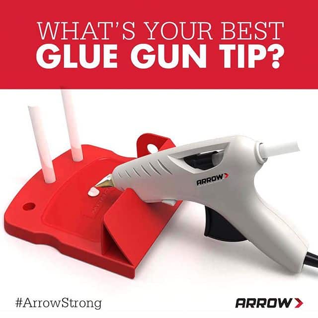 Calling all crafters! We want to hear your best glue gun crafting or safety tips. Comment below, and your wisdom may just be the next tip we share. Our tip? Use an old spatula to spread hot glue!