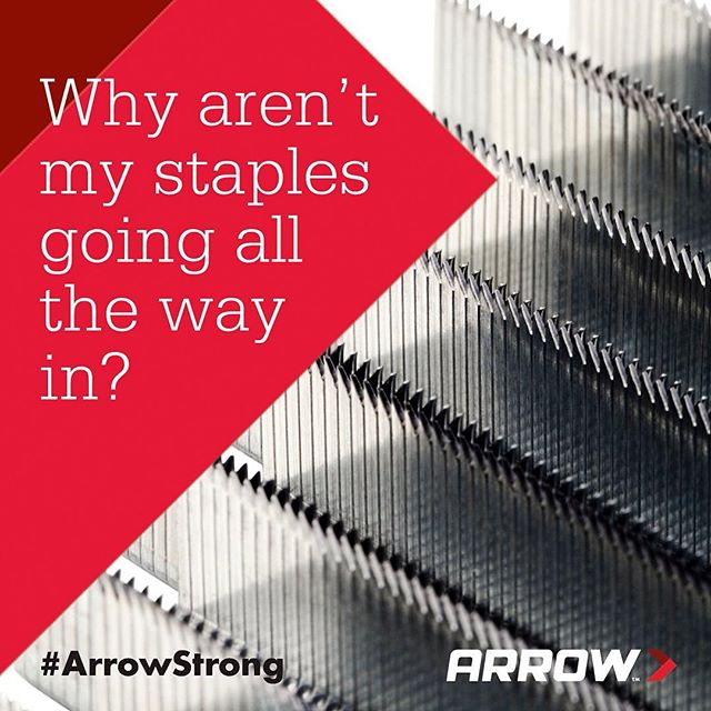 “Why aren’t my staples going all the way in when I use my for different projects?” That’s one of the top questions we get from our customers. So every day through Monday, we’re going to share some of the common reasons this problem occurs. Stay tuned!
