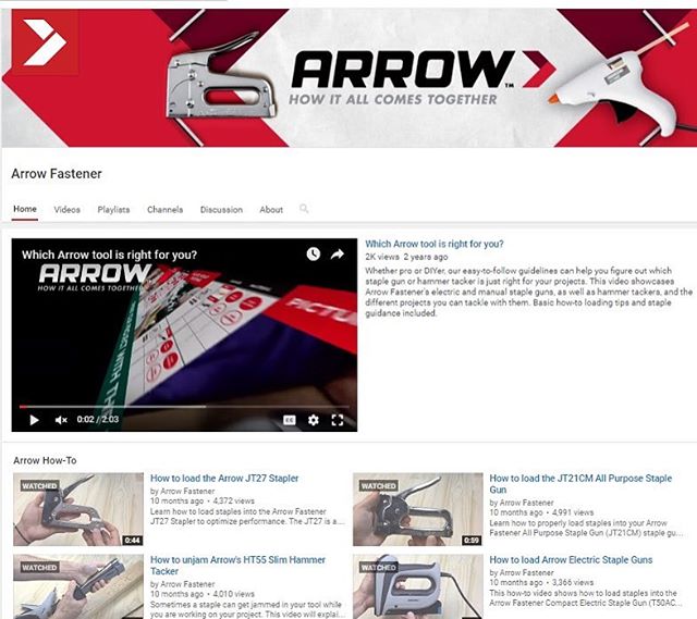 Are you in need of expert help?  That’s what we’re here for! We have how-tos, featured project ideas and close-ups of our products all on our channel. Click that handy little link in our profile to subscribe and start watching!