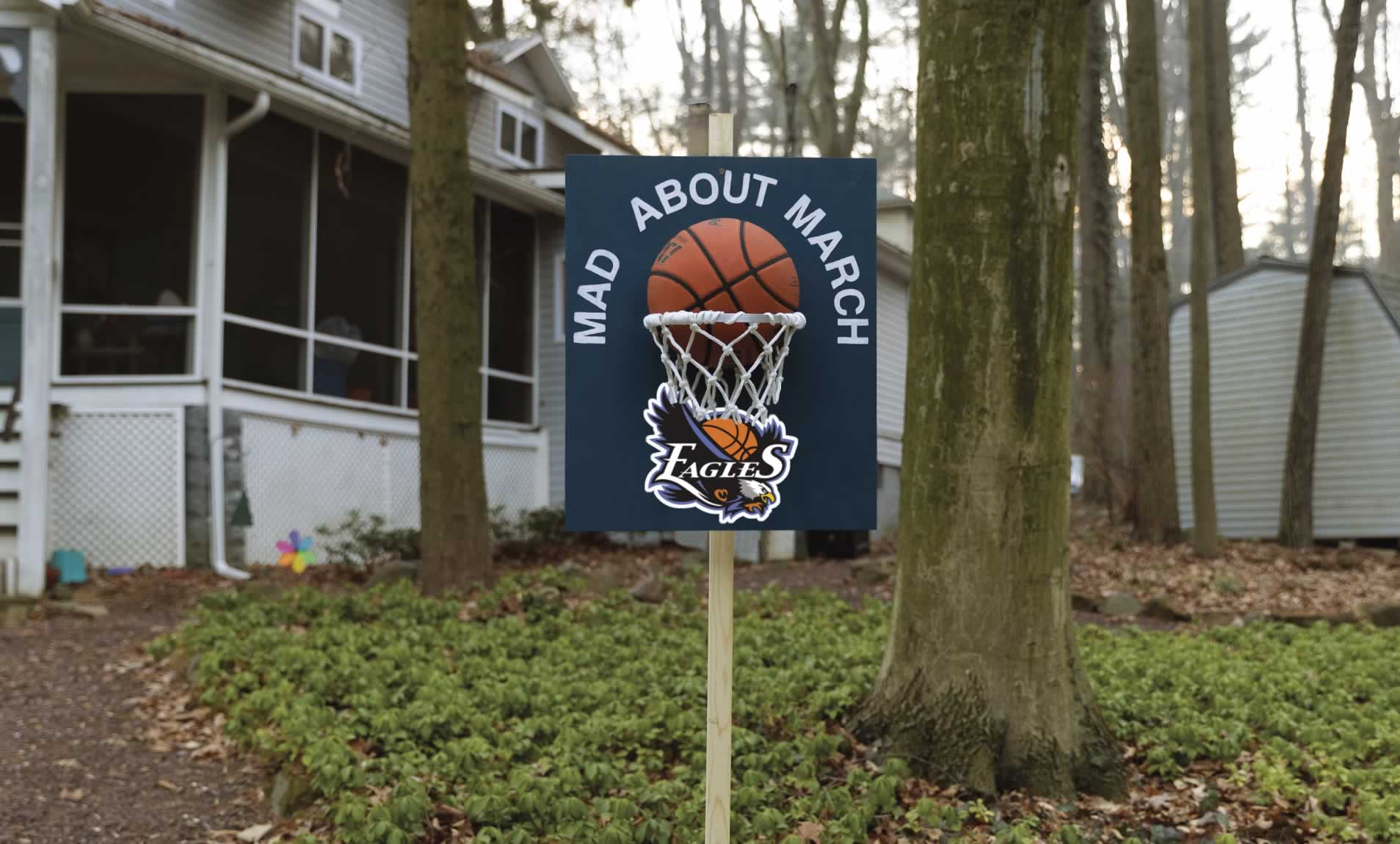 Basketball Yard Sign