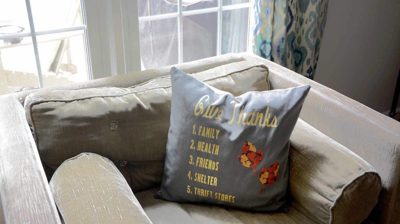 Iron-On Thanksgiving Pillow