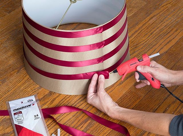 Arrow Tip of the Day: A low-temperature glue gun is best for fragile materials like lace, foil, ribbon, floral forms and lightweight fabric. A high-temperature is better for jobs with wood, plastic, ceramic, leather and cardboard. .
.
.
.
.
.
.