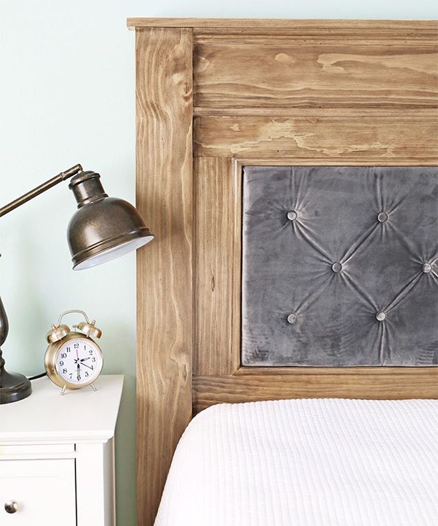 Boost your bedroom style with this gorgeous DIY headboard from @thecraftpatch.  Link in bio! .
.
.
.
.
.
.
.